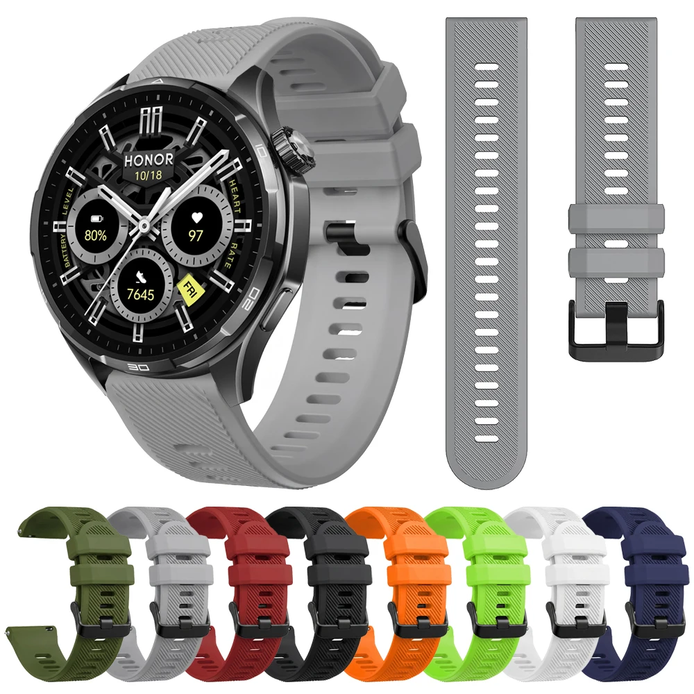 Sport Silicone Replacement Strap - 22mm Watchband Bracelet Accessory