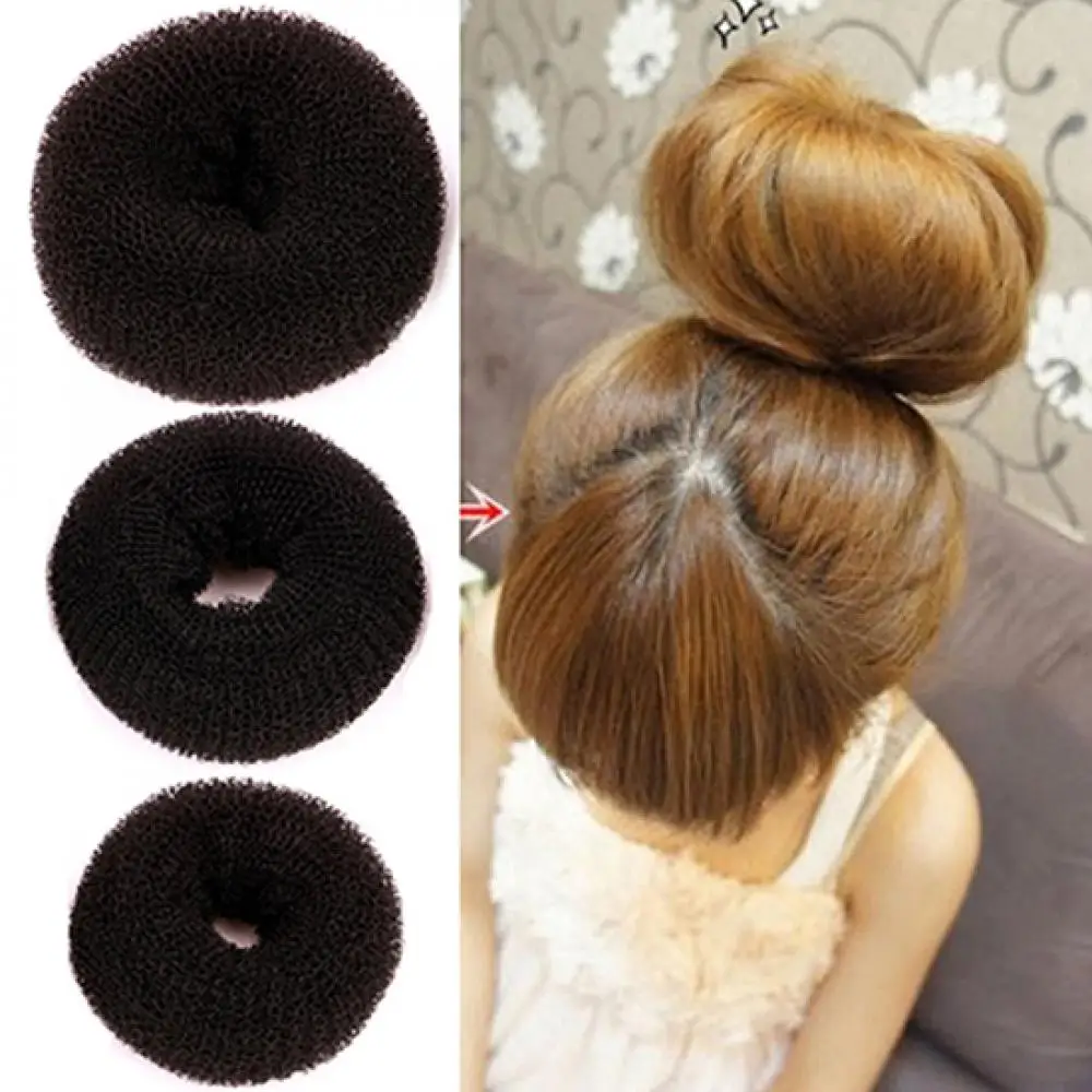 5-10Cm Donne Magic Donut Hair Ring Bun Ex Shaper Hair Styler Tie Updo Maker Tools Facile Supporto Capelli Grande Anello Accessorio Per Capelli