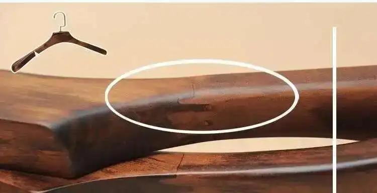 5 teile/los Massivholz Kleiderbügel Erwachsene rutschfeste Kleiderbügel für Kleidung Hängen Holz Kleiderbügel – Detail 9