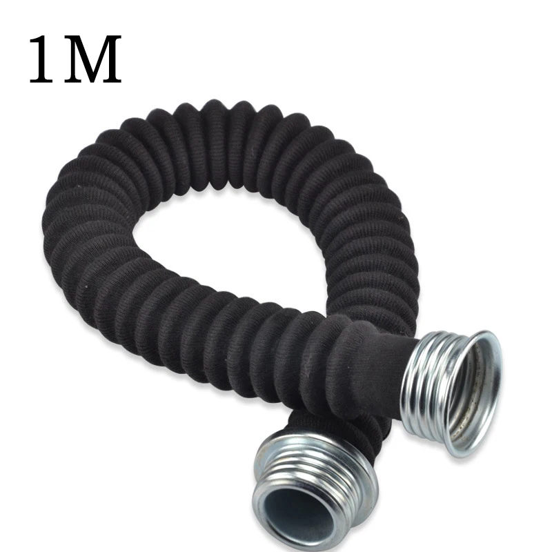0.5m 1m 5m 10m 40MM Black Interface Gas Mask Snorkel Wear Resistant Anti-aging Filter Connecting Pipe gas mask,gas mask filter,respirator filter,respirator accessory