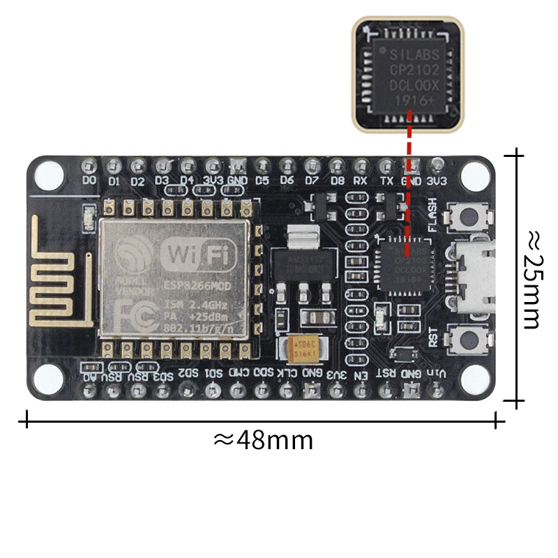 ตัวเลือกสินค้า โมดูล IoT ไร้สาย ESP8266 สำหรับโปรเจกต์อัจฉริยะ