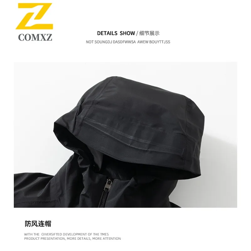 Men's 3-in-1 Windbreaker Jacket Winter Waterproof Windproof Detachable Down Inner Thermal Outdoor Hiking Camping Versatile Coat