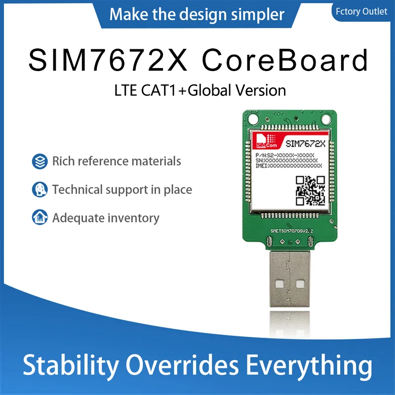 

SIM7672E LTE CAT1 USB-ключ с GPS 1 шт.