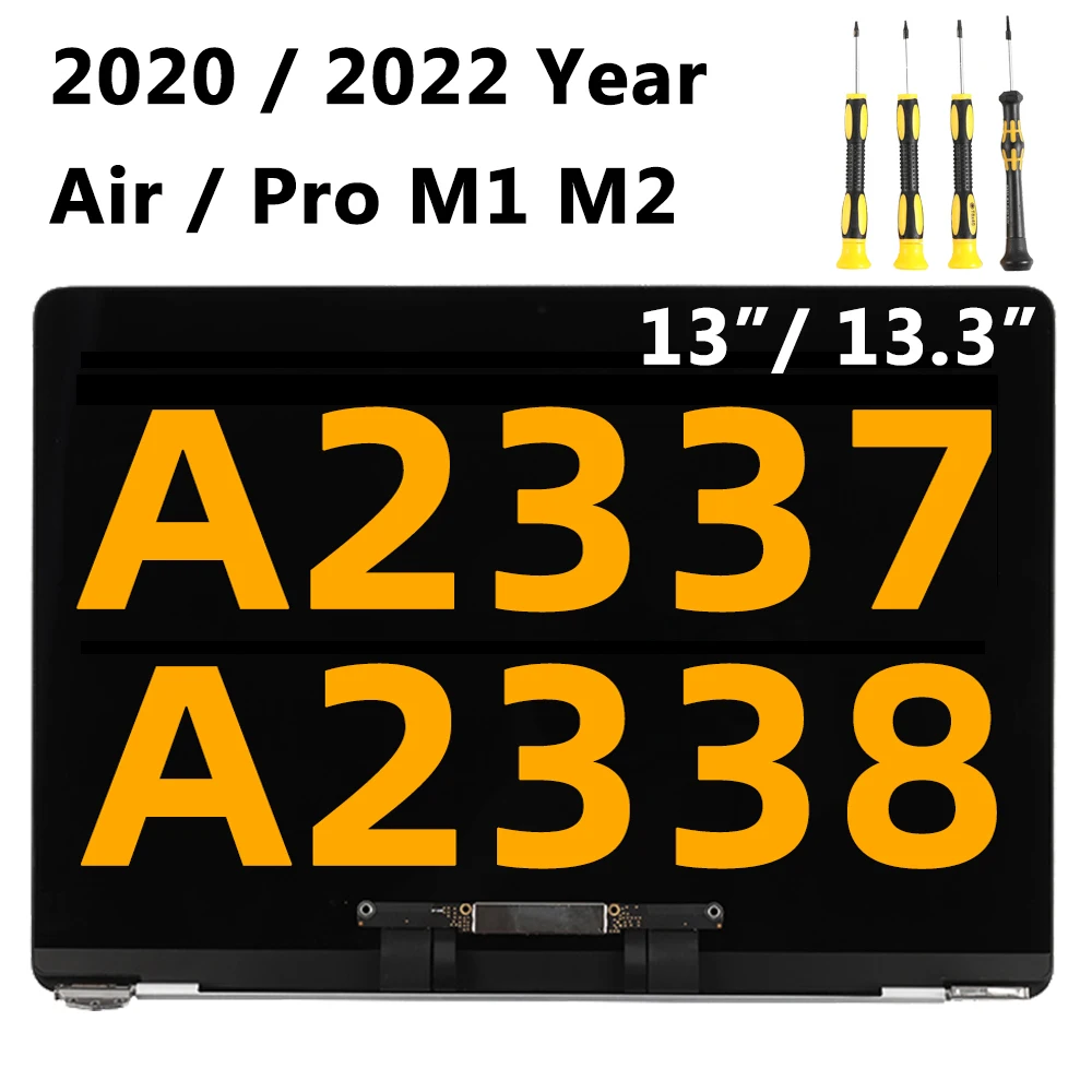 LCD Screen Replacement Laptop LCD Screen A2337 A2338 LCD Display Replacement Assembly For Macbook Air Pro 13" M1 M2 Retina Screen