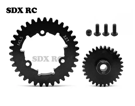 Ingranaggio Cilindrico In Acciaio M1.5 32T E Pignone 20T 24T 26T 28T 30T Per Parti Di Aggiornamento 1/5 X-Maxx Xmaxx 1/6 Xrt