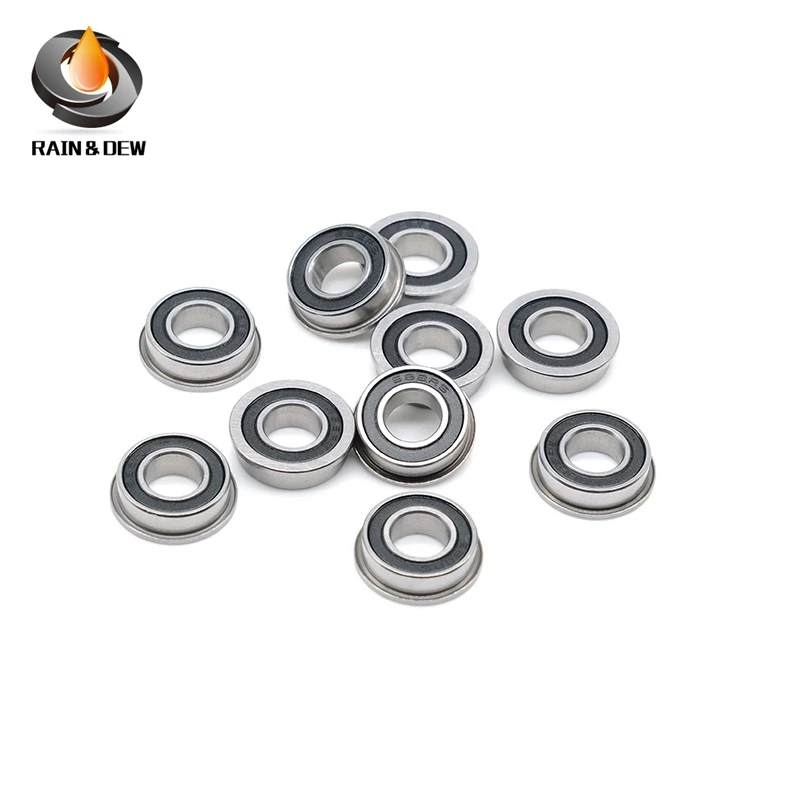 

4PCS F6003 F6003RS Bearing F6003-2RS 20*35*11 mm Flange Ball Bearings F6003-RS Garden Cart Wheel Bearing