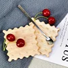 Bamboo Tray Irregular Flower Pots Multifunctional  Wood Saucer Kitchen Decorative Wooden Plate Coffee Cup Coaster Food Cake Mat 3