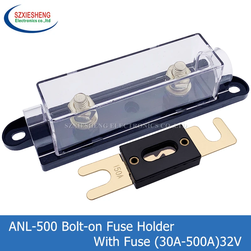 ANL500 Fuse Holder Bolton Fuse Automotive Fuse Holders Fusible Link With Fuse 40A 60A 70A 80A