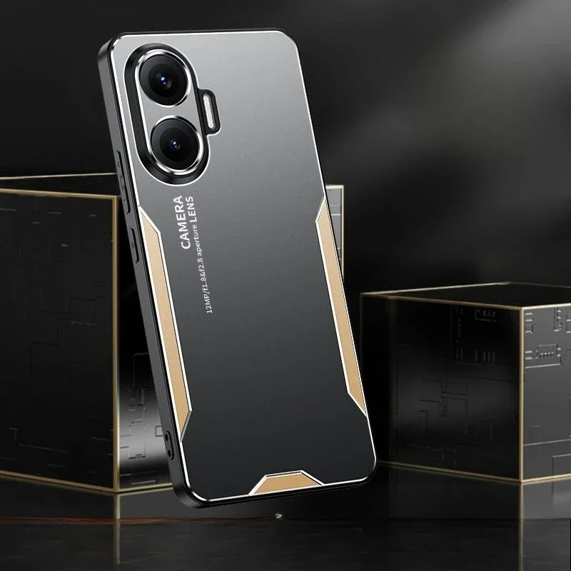 Rugged Aluminum Alloy Armor Case with Ice-like Feel and Shockproof Protection