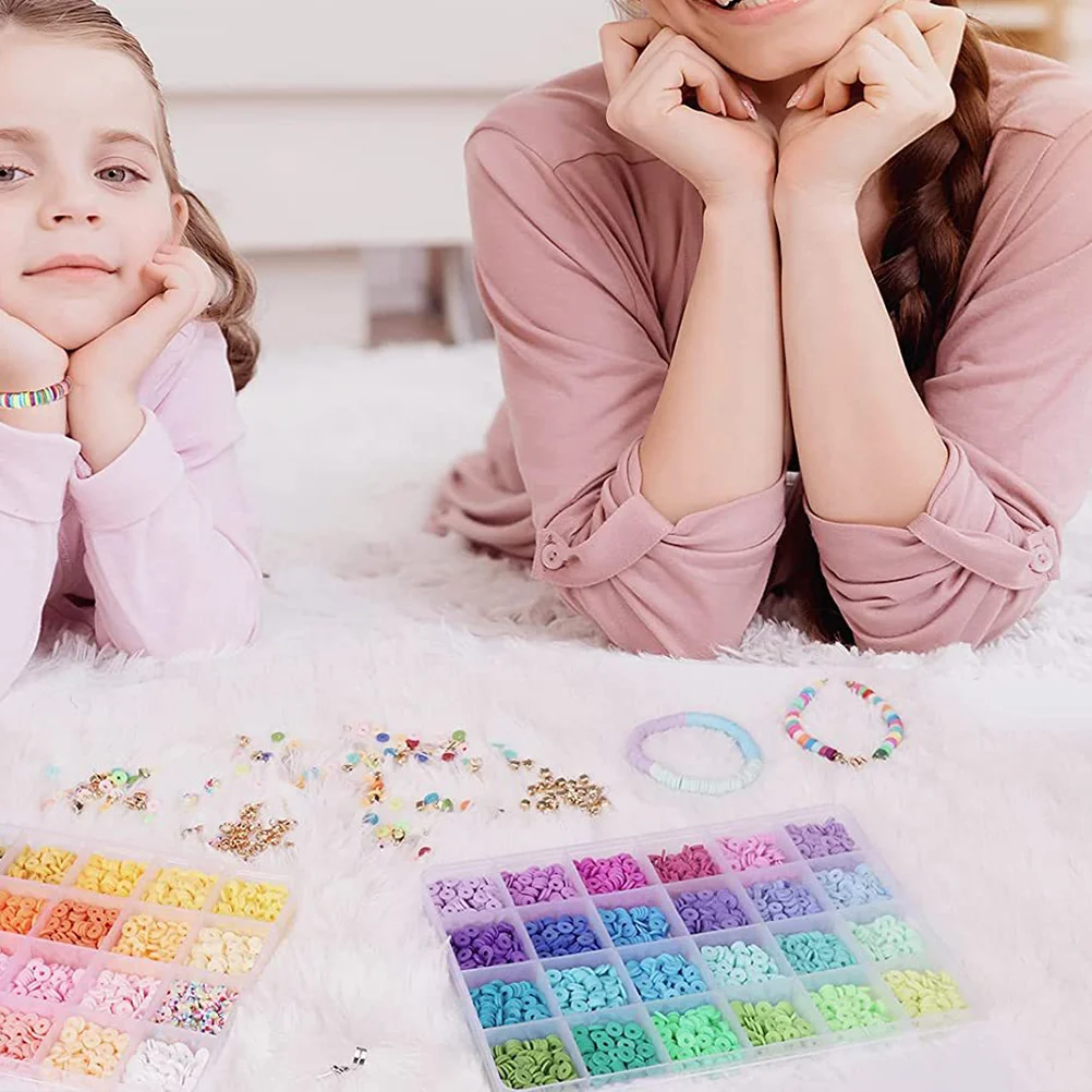 

Jewelry Necklace Beading Kit Bracelet Beads Stuff Suite Kits Polymer Clay Maker Making Bracelets Things Rubber Band