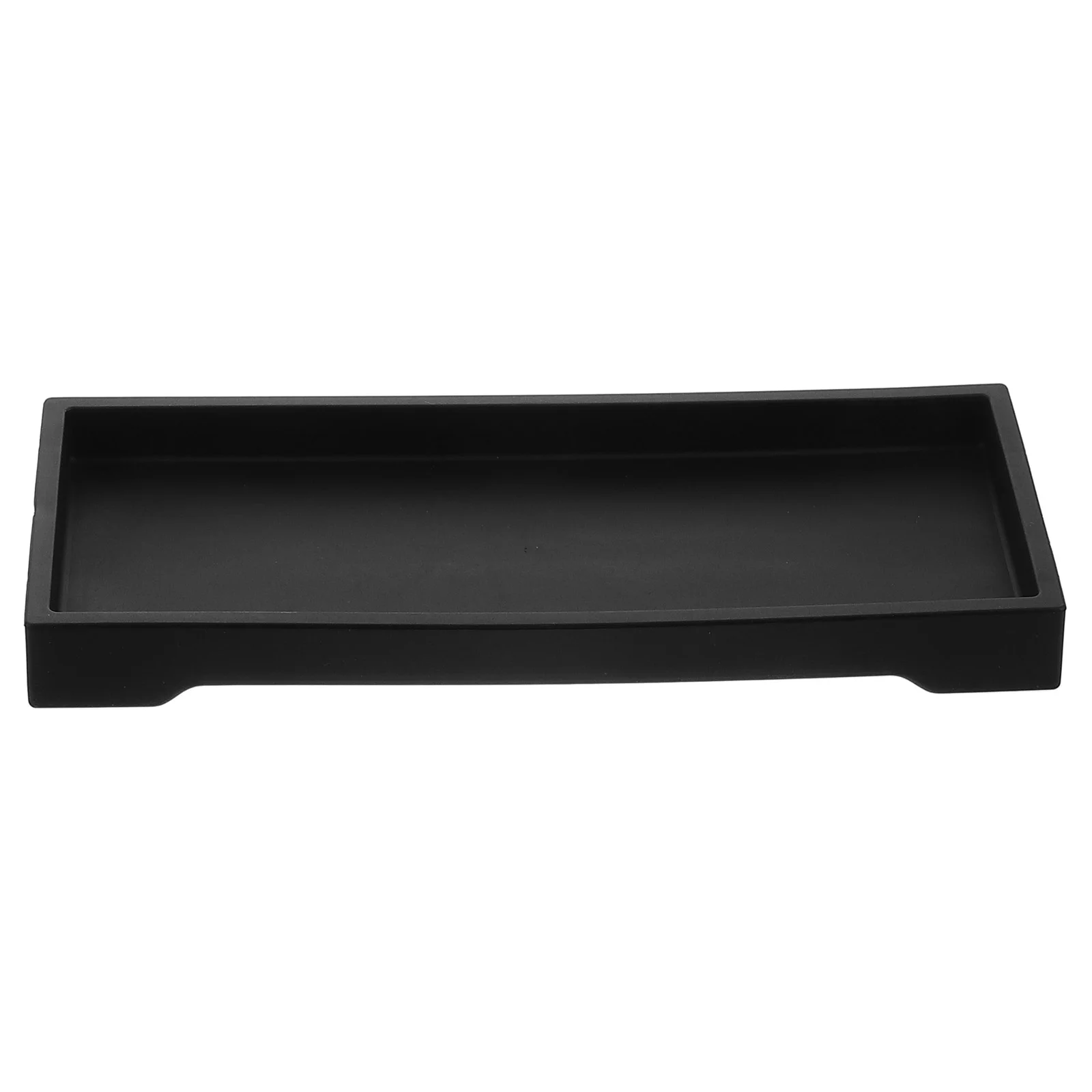 Silicone Bathroom Storage Tray Soap Holder Shower Supplies ganizer Vanity Dish Countertop Rack Bathtub Trays Home Storage