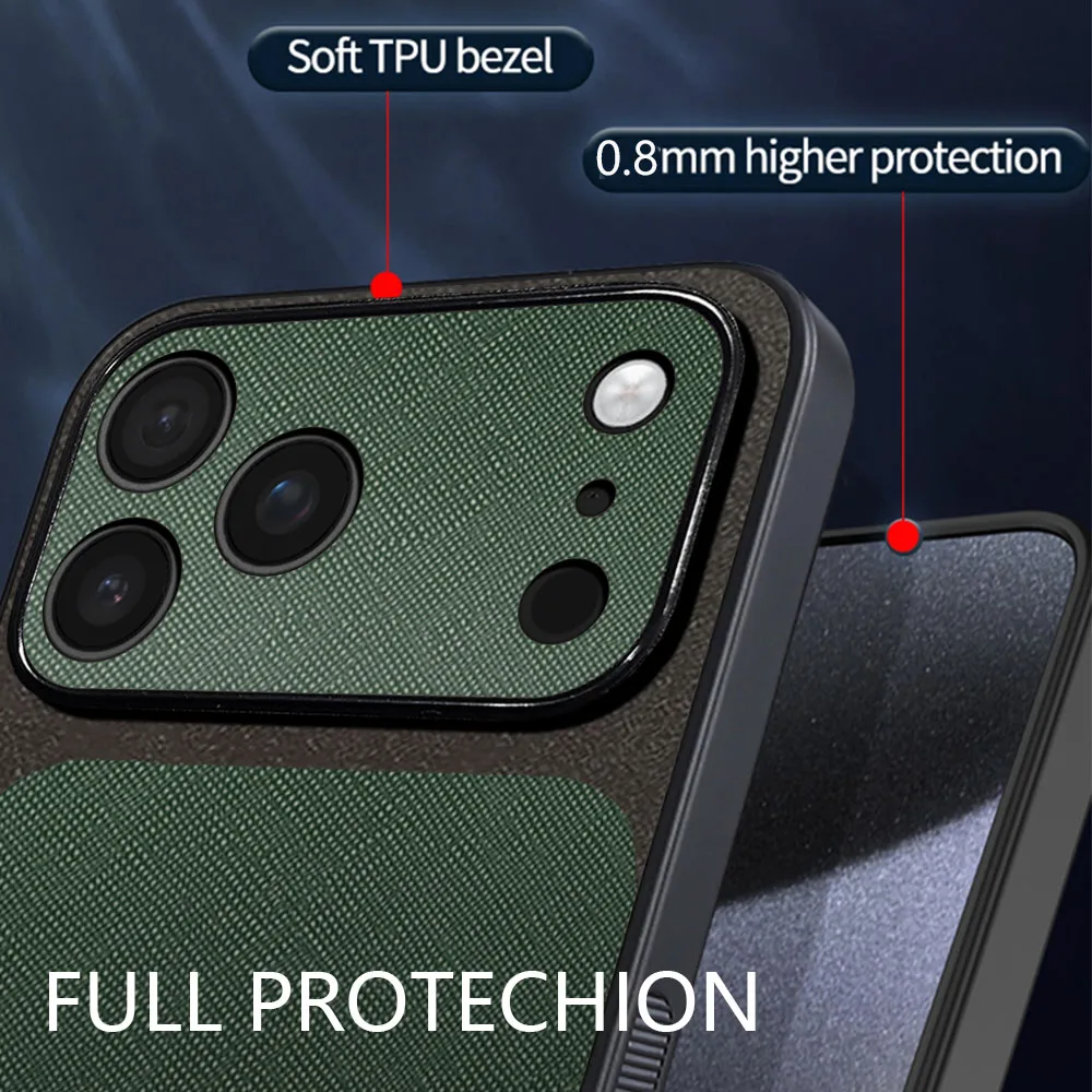 Luxury PU Leather Shockproof Phone Cover in Ultra Silicone