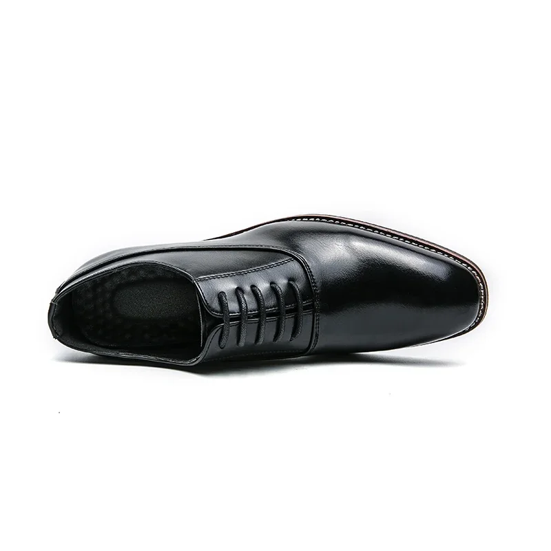 Fashion Business Dress Men Leather Shoes Classic Formal Comfortable Slip On Oxfords Size 46 leather shoes