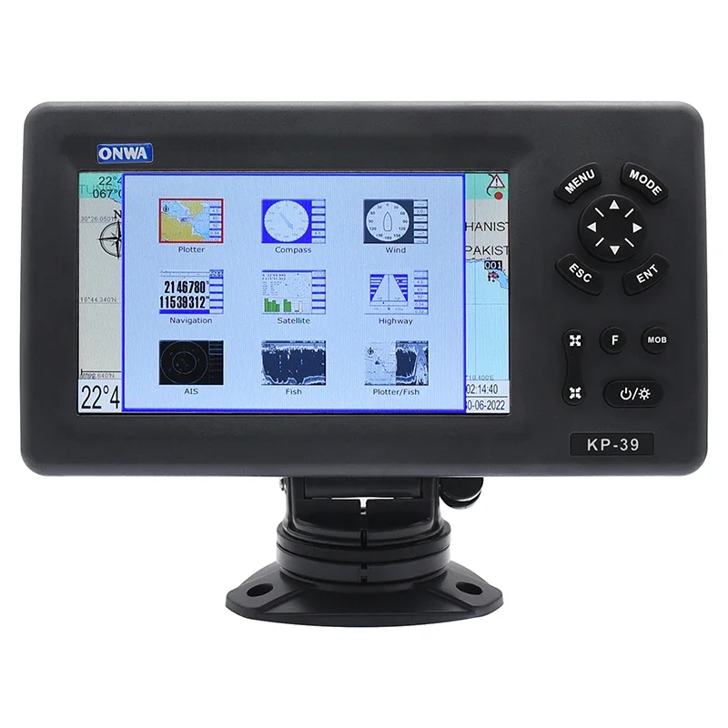 ONWA KP-39 7inch ONWA marine GPS Chart plotter (with SD-card Map Chart sea) Plotter Marine GPS Navigator marine gps navigator