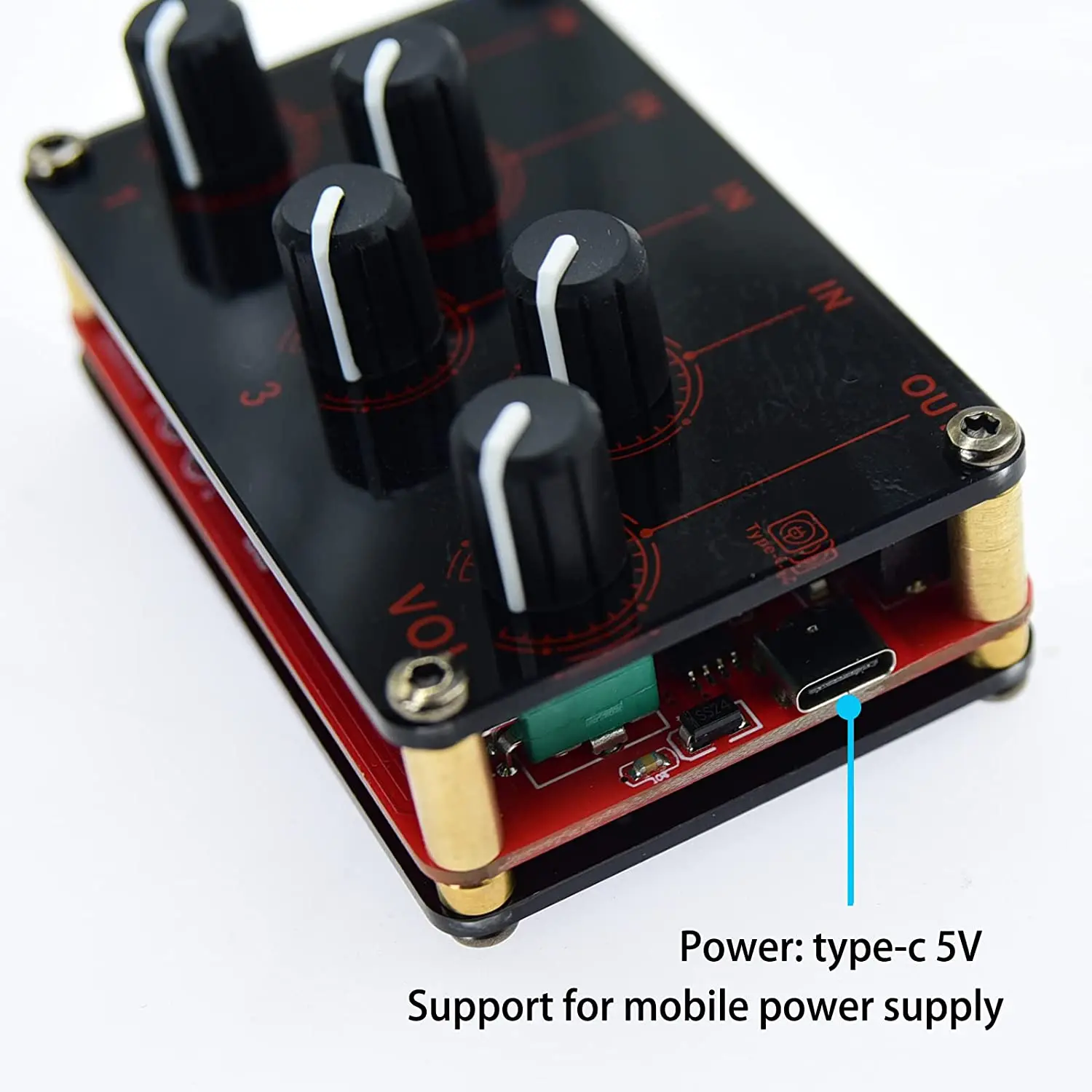 Switch Audio 3 Vie Portatile - Commutatore Per Cuffie, Microfoni E Altoparlanti, Con Controllo Volume
