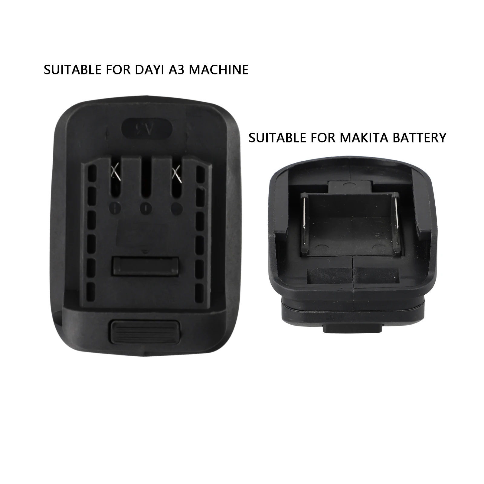Replacement Battery Adapter Connector Holder Base Case High Power Applications Plastic For 18V Li-ion Battery Black