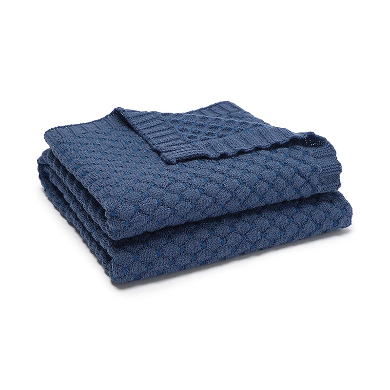 Winter Warm Baby Blankets Knitted 100*80cm Newborn Boys Girls Autumn Stroller Bedding Swaddle Wrap Cradle Quilts Dual-Use Covers 4