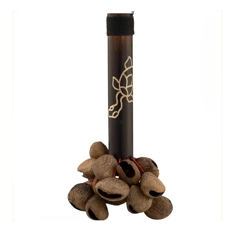 Children percussion instruments fruit shell rattle nut wind ring sound bundle accompaniment healing bells relax the body musical percussion instruments