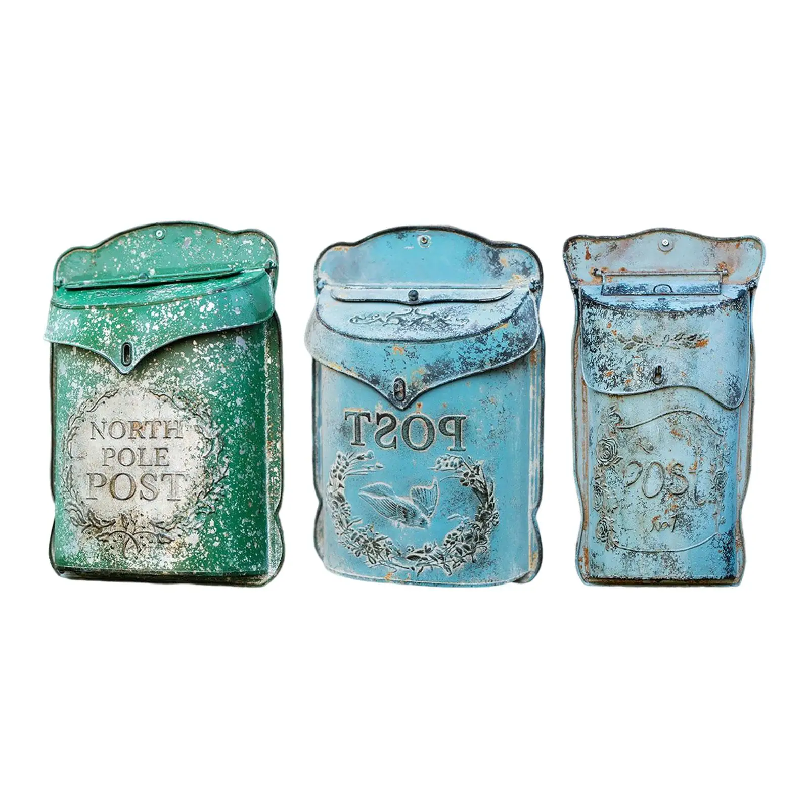 

Retro Style Mailbox Accessories Decorative Letter Box Drop Box Creative Iron