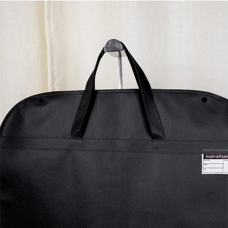 통기성 코트 정장 드레스 의류 가방 정장 커버 핸들이있는 여행 캐리어 가방 접이식 옷장 교수형 의류 보관 가방