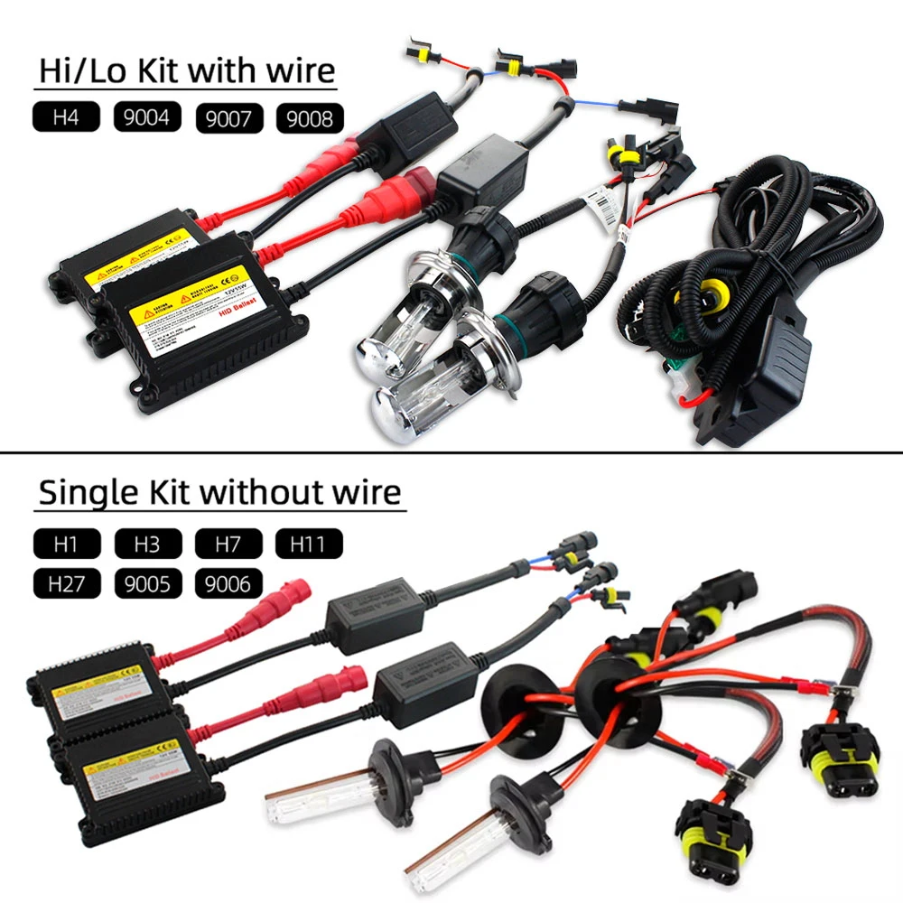 35W 55W H7 H4 バラストキット HID キセノンヘッドライトバルブ 12V H1 