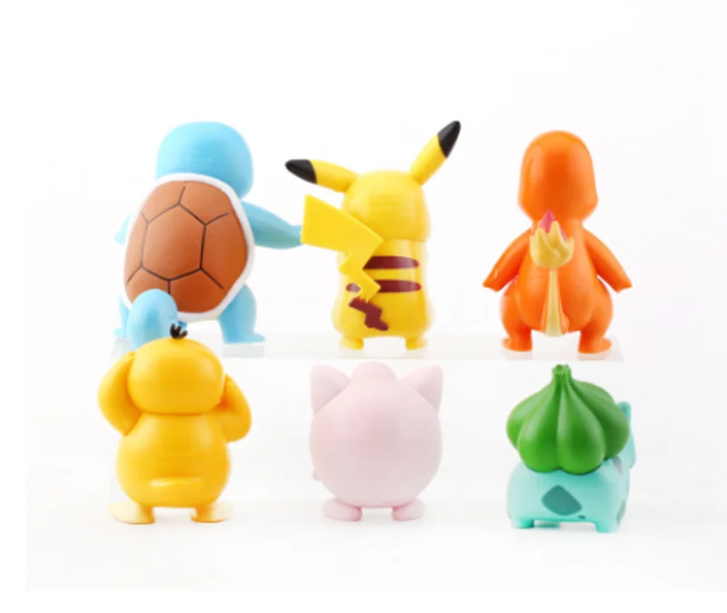 Action Figures Pokemon Children  Pokemon Decoration Figures Cake -  6pcs/set Pokemon - Aliexpress