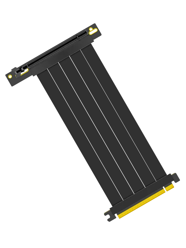Pci-e 4.0 Riser Cabo Gen X16 Pci Express Riser Extensor Gpu Riser Adaptador para Placa Gráfica Vertical 90 ° 180 ° Preto Branco - Imagem 5