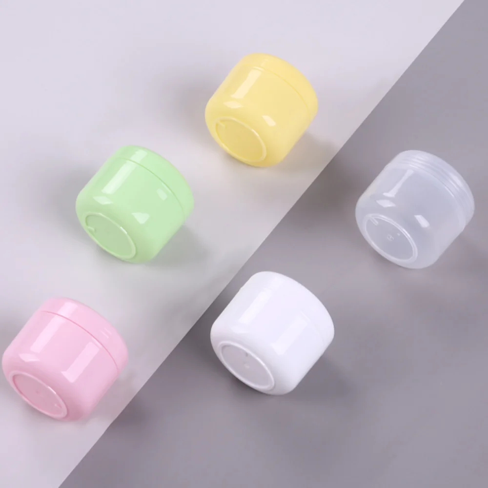 2pcs New Plastic Makeup Jar Colorful 20g 30g Empty Container Refillable Face Cream Jar Travel
