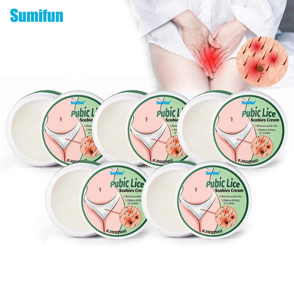 

1/3/5Pcs Sumifun Pubic Lice Removal Cream Remove Mites Scabies Antibacterial Ointment Skin Anti Itching Massage Care Plaster