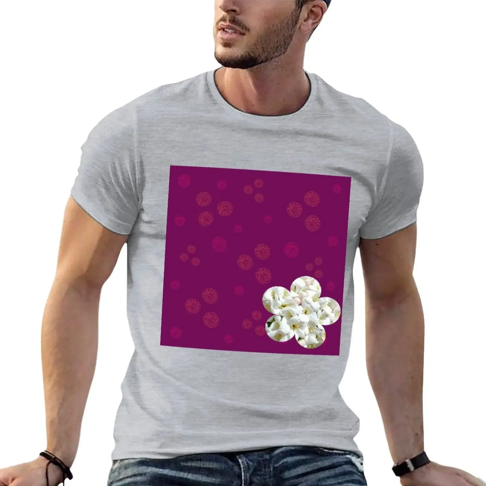 

Floral fusion T-Shirt summer tops boys animal print mens vintage t shirts