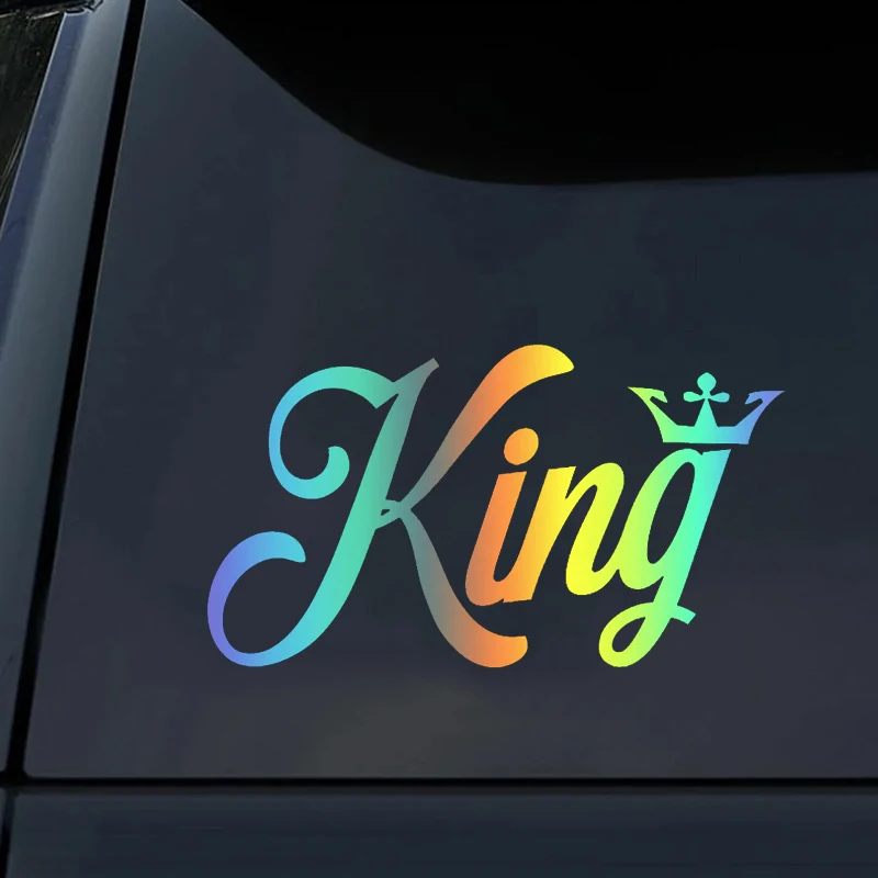 

33637 # классические декоративные модные виниловые автомобильные наклейки с короной короля, водонепроницаемые на бампер грузовика, заднее окно без фона