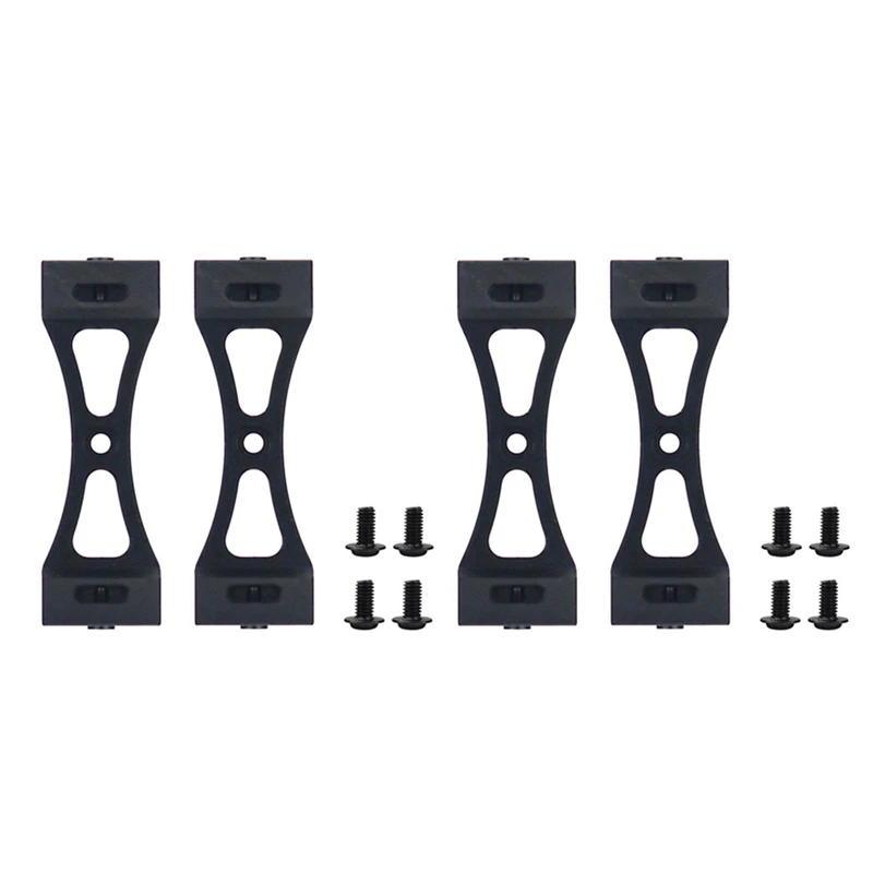 

4Pcs Metal Bracket For Wpl B1 B14 B16 B24 C14 C24 B36 Mn D90 D91 Rc Car Upgrade Metal DIY Parts Kit,Black