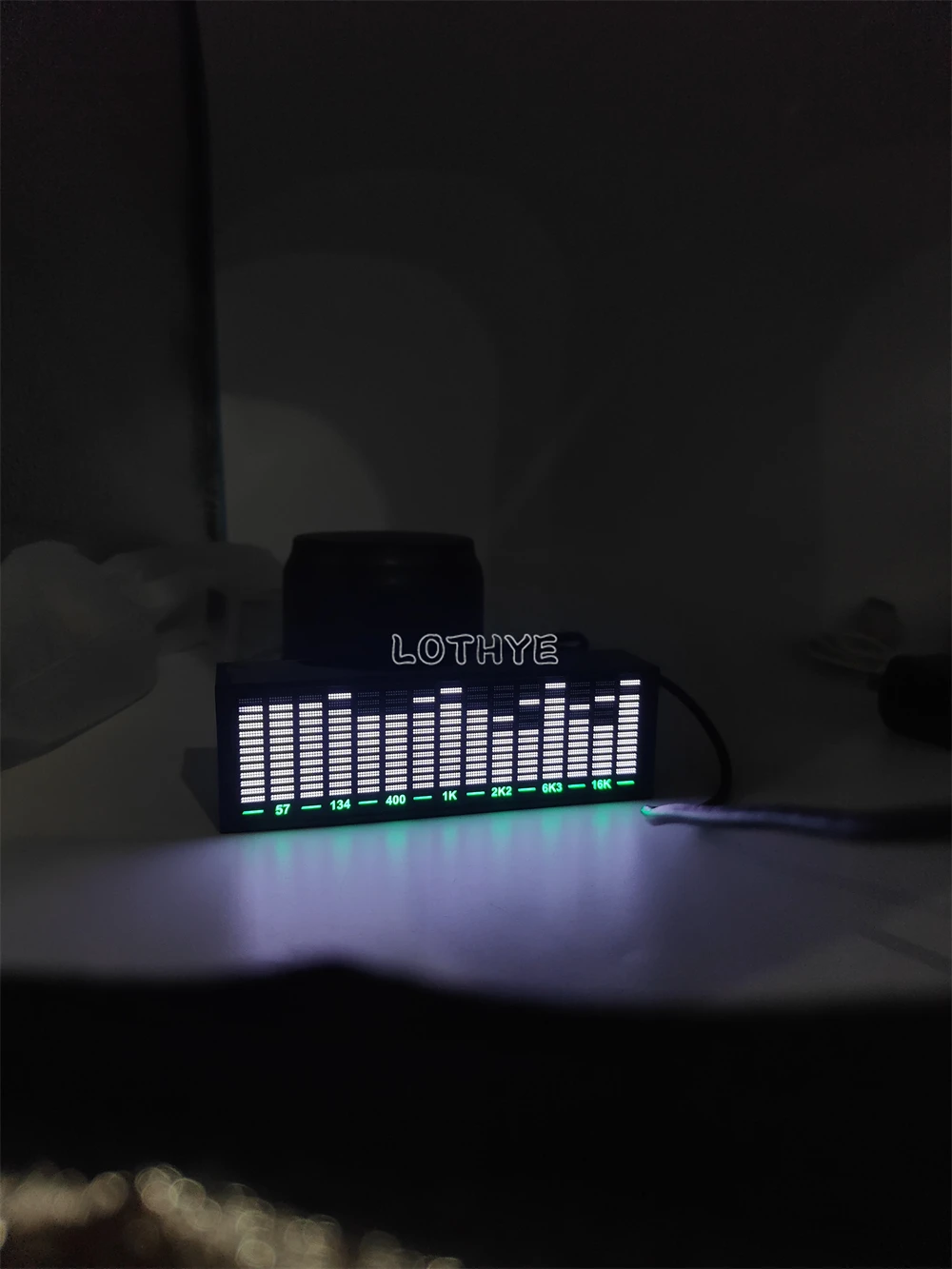 Voice Control Music Spectrum Multi-mode LED Pickup Rhythm Analyzer Light Display VU Meter Audio Level Indicator With Shell