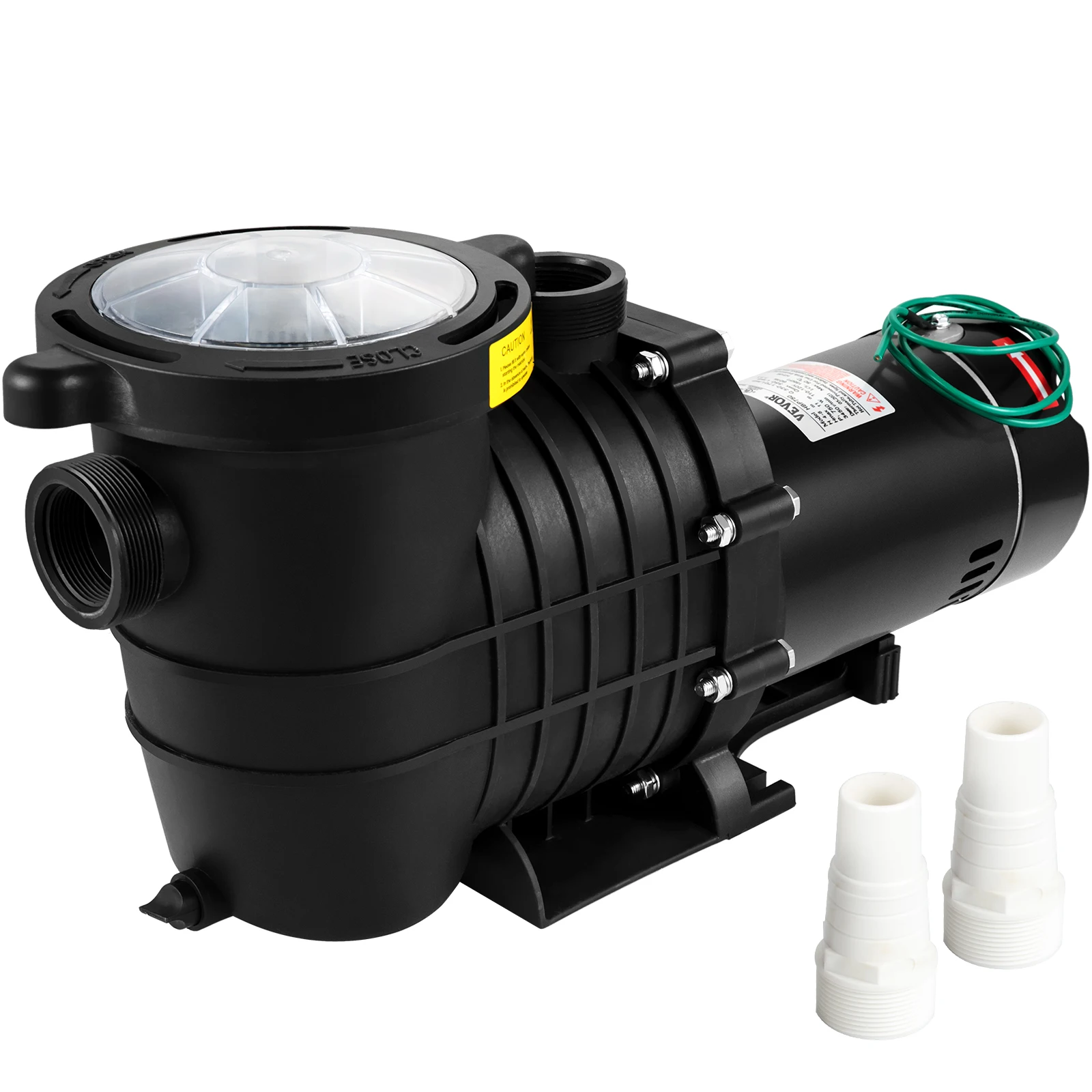 VEVOR Swimming Pool Pump 1 HP Pool Pump 110 V 5544 /5220 GPH In/Above Ground w/ Strainer Pool Equipment & Parts Pools & Spas