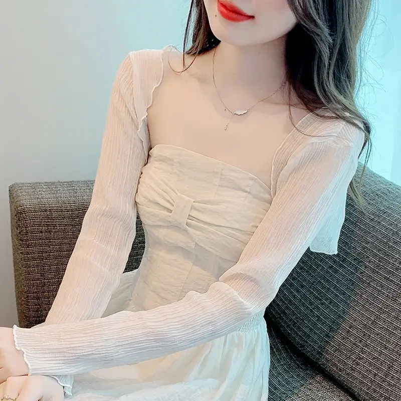 

Women Long Sleeves Wedding Jacket Cape Elegant Floral Lace Trim Wrap Shrug Bolero Evening Bridal Capelet Cardigan Summer Outwear