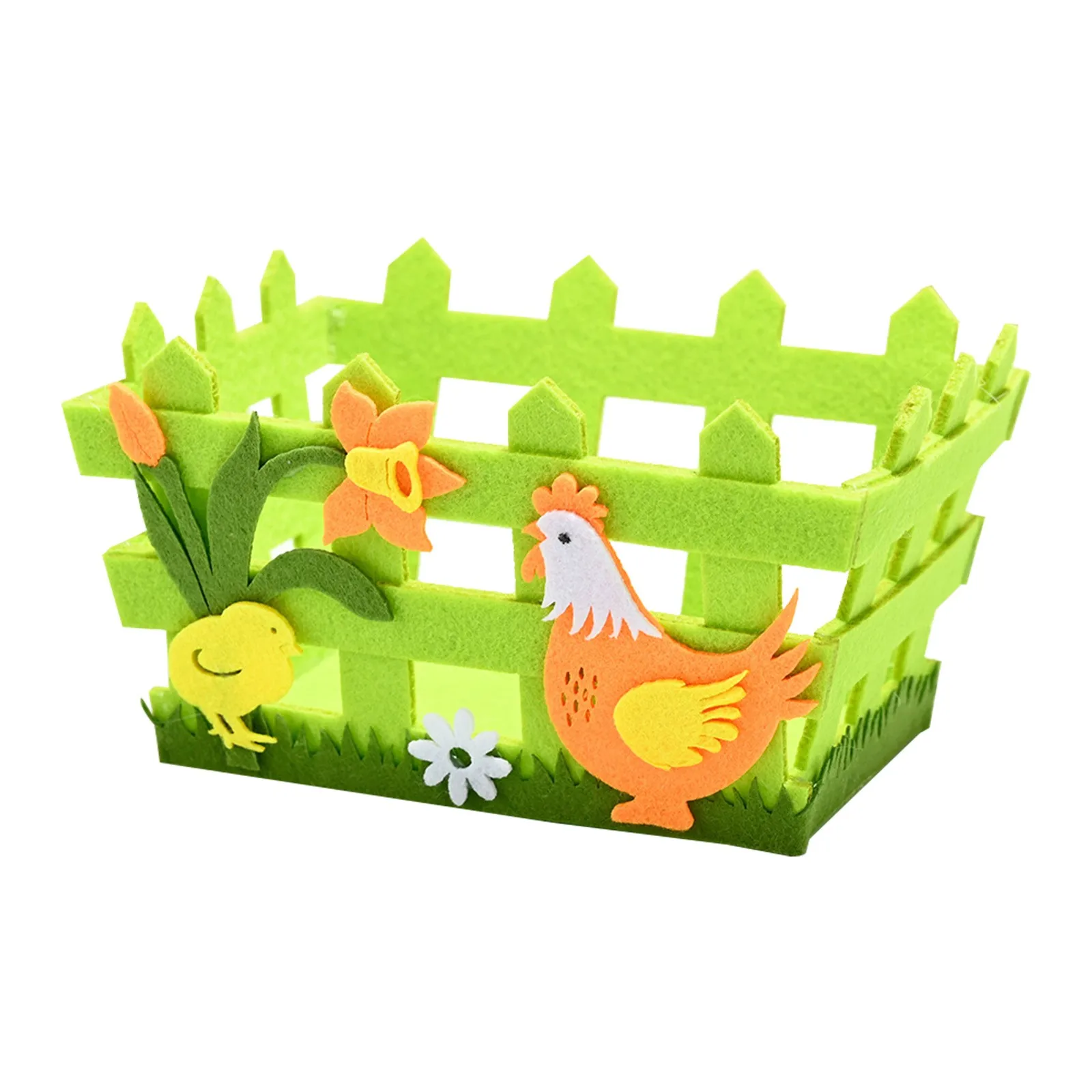 Bag Basket Fabric Storage Pouch Creative Easter Storage Candy Children Non-Woven Gift Decoration Candy Basket Small Ornament Set 6