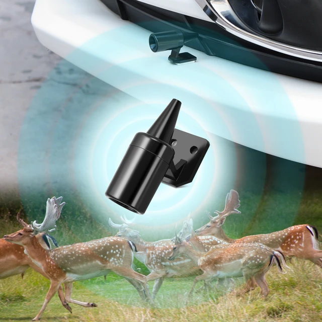 2 stücke Deer Pfeife Gerät Glocke Automotive Schwarz Tier/Deer Warnung  Pfeifen Universal Auto Safety Alert Gerät - AliExpress