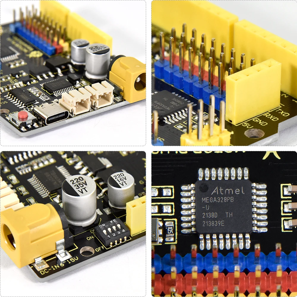 Keyestudio Motor PLUS Development Board For Arduino Robot  DC Motor Projects Compatible With Arduino UNOR3
