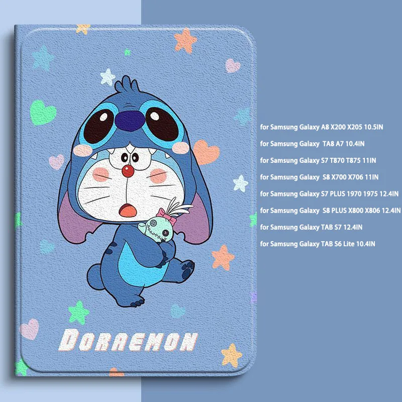 Capa de Desenho Animado Stitch para Samsung Galaxy Tab s8 s7 Plus s7 fe Suporte Trifold Magnético s6 Lite 10.4 a8 X200 - Imagem 6