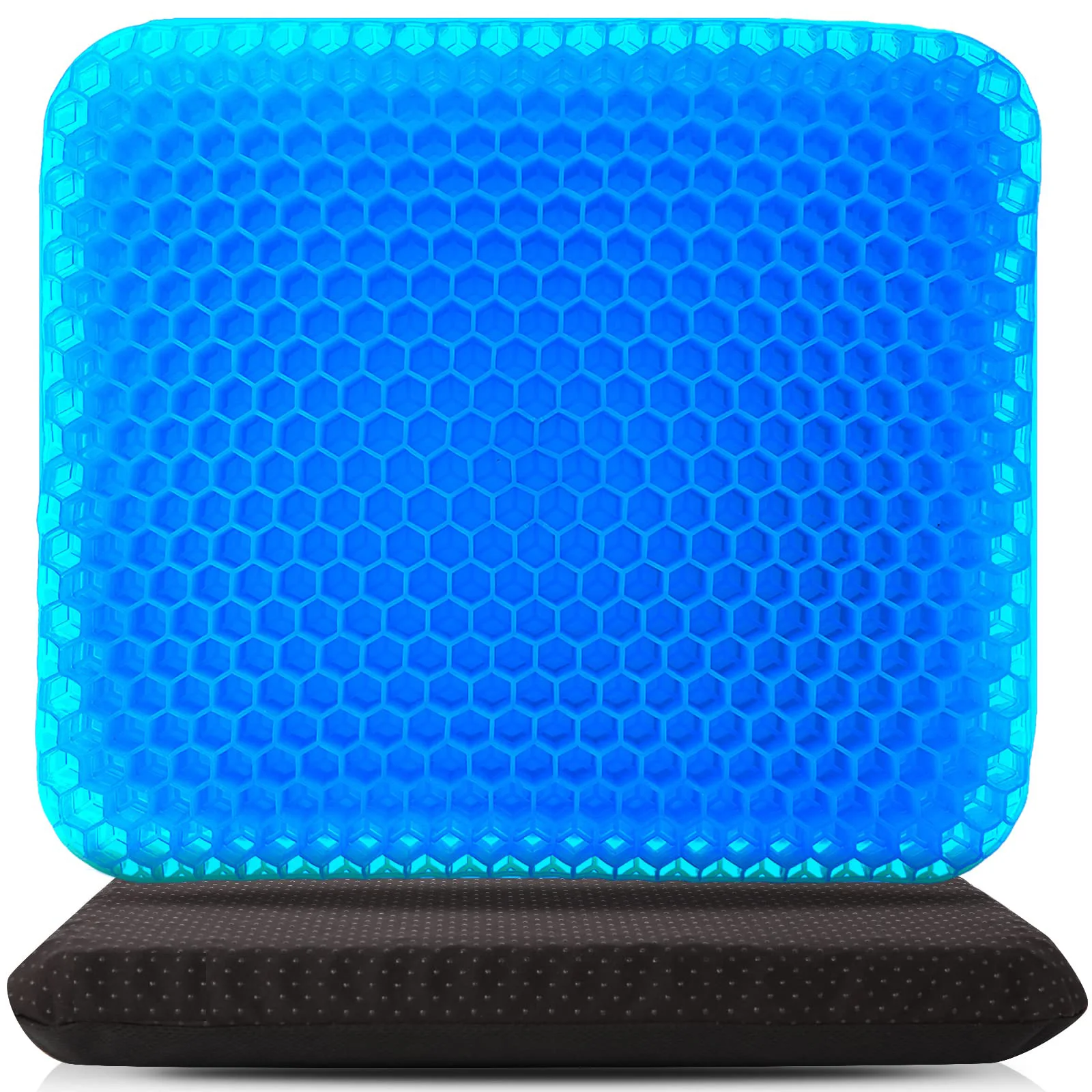 

Gel Seat Cushion Double Thick Egg Gel Summer Cushion For Pressure Relief Breathable Chair Pad Car Seat Office Chair Soft Cushion