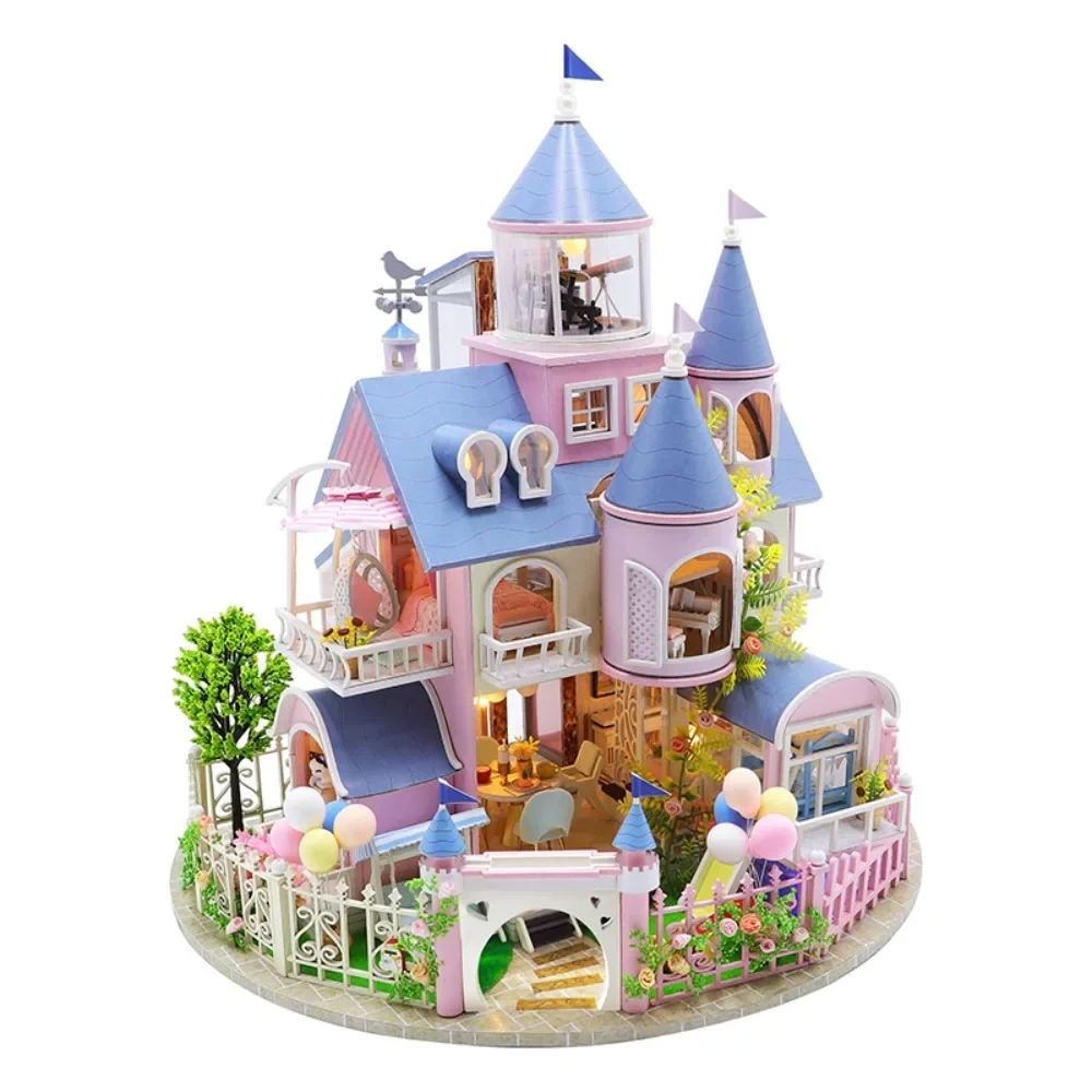 

DIY doll home set, with furniture and music, adult handicrafts, birthday 1:24, Valentine's Day, Father's Day