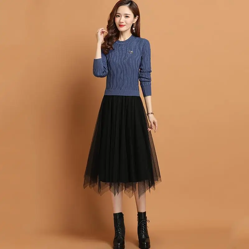 Chic o-neck design dress