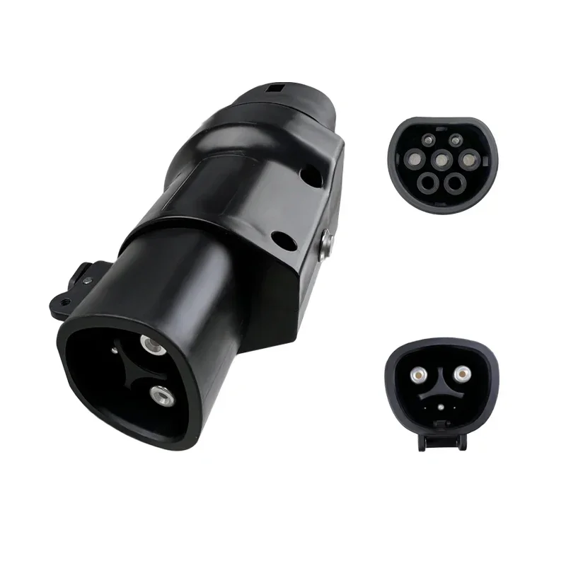 Tesla to Type2 IEC62196-2 Adapter Max 32A 7kw 240V EVs Charging Adapter with Anti-Drop Lock