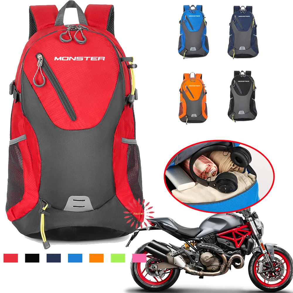 

Для Ducati Monster 600 620 696 796 797 детали уличная спортивная сумка для альпинизма мужской и женский вместительный дорожный рюкзак