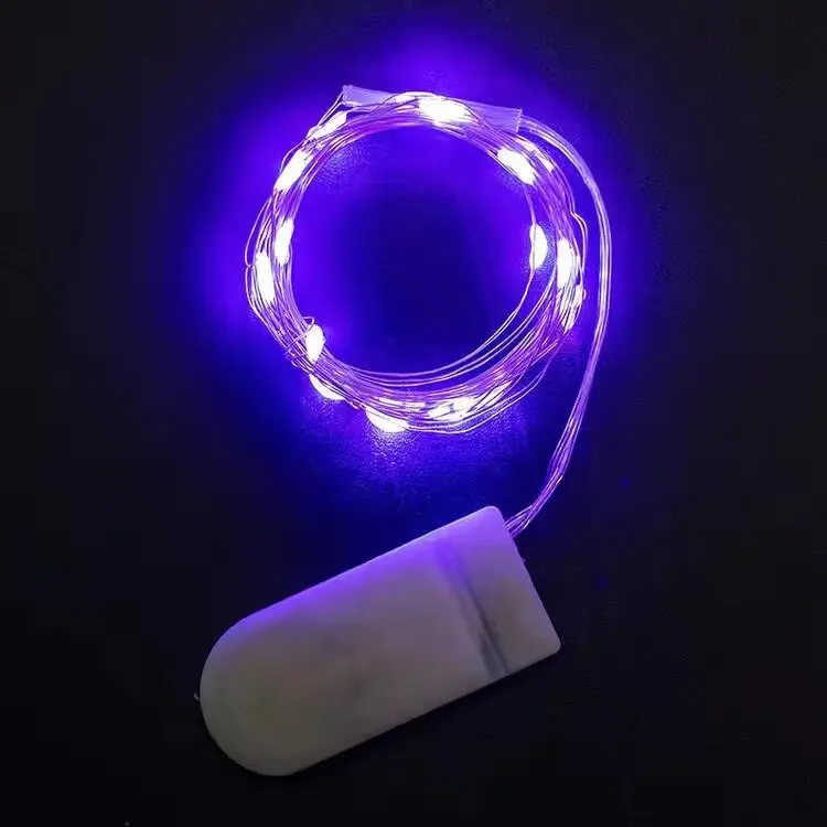 thumbnail image 1 of (Sin batería) Cadena de luces LED de alambre de cobre con batería de 1 m, 2 m y 3 m para decoración de bodas, fiestas y Navidad, 1 of 5