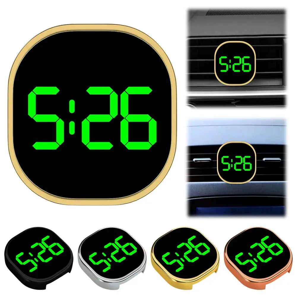 Fashionable Car LED Clock Touch-Control Dashboard Watch with LED Display Light for Fridge RV Classroom Travel Vehicle 1