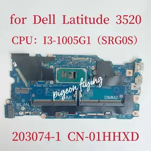 203074-1 Материнская плата для ноутбука Dell Latitude 3520 CPU: I3-1005G1 SRG0S DDR4 UMA CN-01HHXD 01HHXD 1HHXD материнская плата 100% ТЕСТ ОК
