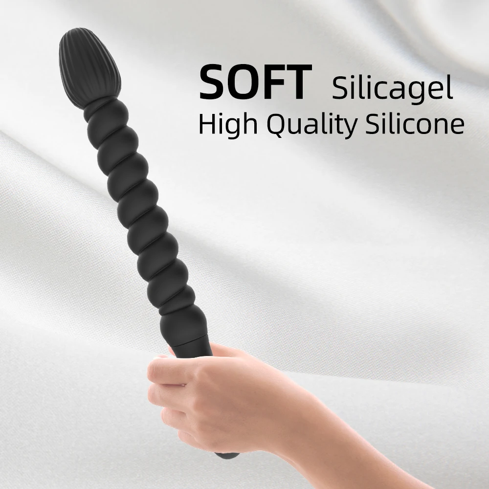 2023 new Vibrators Anal Beads 10 Speeds Female for Women Soft Butt Plug Stimulator Vibrating Gay Sex Toys for Men A_voghion.com