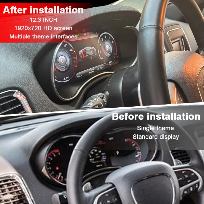 Digital Instrument Cluster For Dodge Durango 2011–2020 Speedometer,Dashboard,Sup