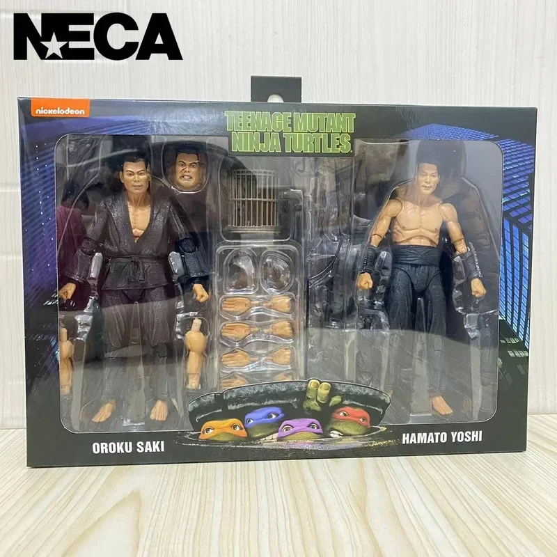 Neca Genuine 54156 Ninja Turtle Ninja Master Hamada Ryo Schreider Twin Set Action Figure Collection Modello Giocattolo Regalo